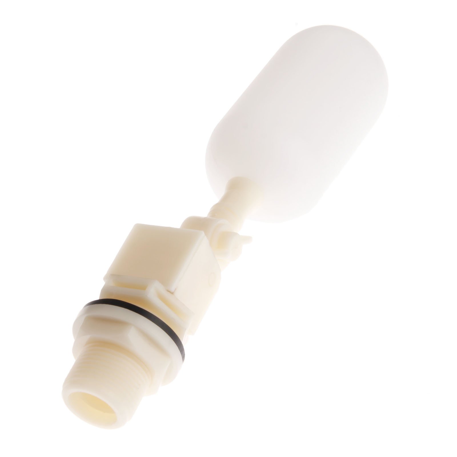 Hicello 3/4" Float Valve for Water Tank, DN20/25mm Auto Fill Feed Water Humidifier Tank Small Plastic Ball-Cock Valve Shut Off with Adjustable Arm for Toilet Livestock Drinker Bowl