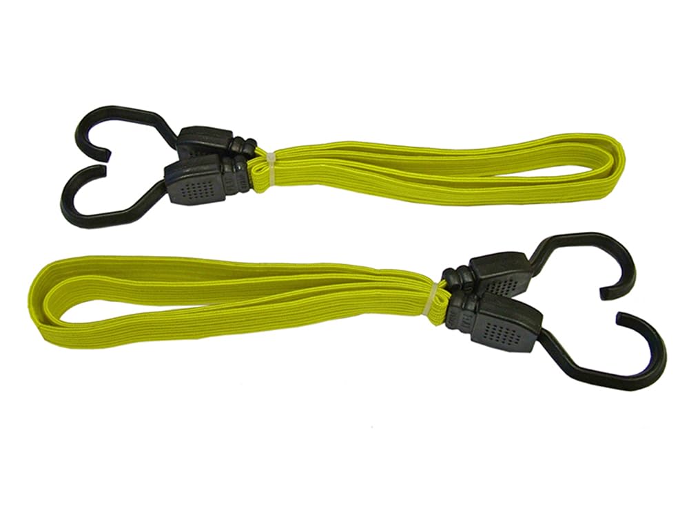 Faithfull Flat Bungee Cord 910mm (36in) max Extend 1350mm Pack of 2