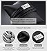 OSTAN Mens Genuine Leather Bracelet Stainless Steel Mens Bracelet Braided Wristband - (8.27)