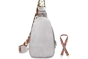 WSRYDJDL Women Chest Bag Sling Bag Small Crossbody PU Leather Satchel Daypack Shoulder backpack for traveling hiking Cycling