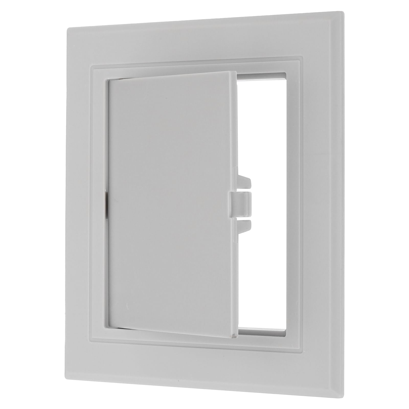 PATIKIL 4x4 inch(95x95mm) Removable Hinged Access Panel, ABS Plumbing Access Doors Easy Wall Hole Cover for Drywall Plumbing Electrical Cables Wiring, Grey