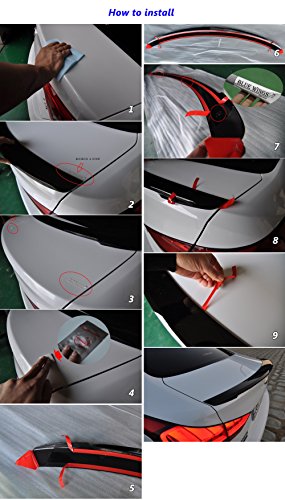 Sell by Automotiveapple, DALLIZA Rear Trunk Lip Spoiler PAINTED 1-pc For 2015 Hyundai Genesis Sedan (YW6 - Mable White)