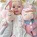 Me Too Angela Smiling Bunny Stuffed Rabbit Dolls Toys Pink 12''+Gift Bag …