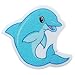 SlipX Solutions Adhesive Bath Treads: Tub Tattoos Add Non-Slip Traction to Tubs, Showers & Other Slippery Spots (Kid Friendly, 5 Count, Reliable Grip) (Dolphin)