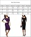 SciMam Women's Retro Lace Overlay 3/4 Sleeve Bridesmaid Party Bodycon Dress