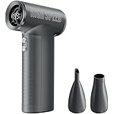 JZ.CAFE Portable Handheld Turbo Fan - 199 Speed Adjustable Mini Personal High Power Fan with 8000mAh Rechargeable Battery & LED Display for Travel, Camping, Beach, Outdoor