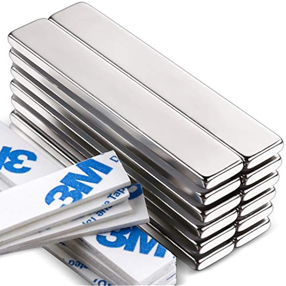 Powerful Neodymium Bar RareEarth Metal 60 X 10 3 Mm, Pack Of
