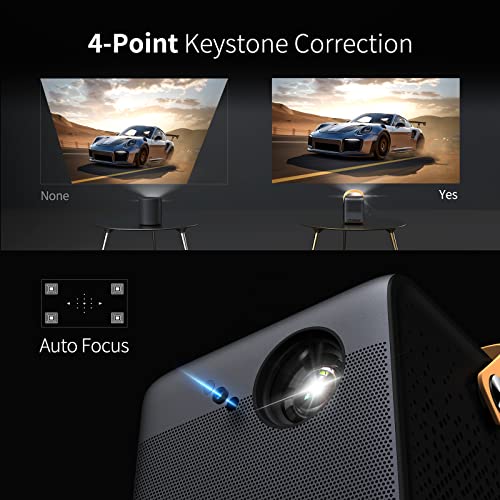 WEMAX Dice Outdoor Portable Projector, 700 ANSI Lumens Native 1080p, 3