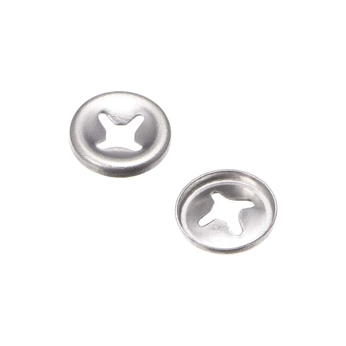 sourcing map Internal Tooth Washers M3 x 10mm Stainless Steel Push On Washer ing Clips Fastener 100pcs