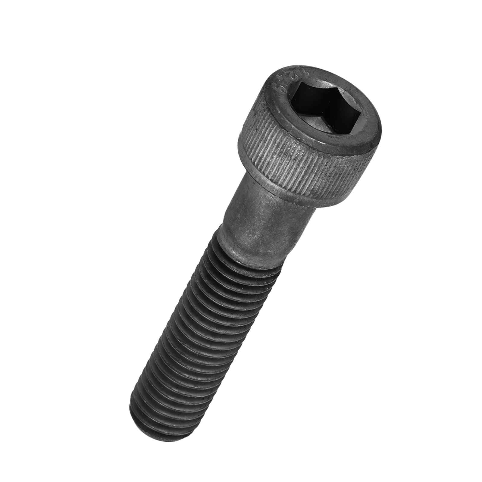Kozelo 6pcs Socket Head Cap Screws - [M10-1.5 x 45mm] Alloy Steel Black Oxide Grade 12.9 Internal Hex Screw Full Thread for Industrial & Machinery Use, Black — image 1