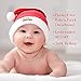 JennyGems Babys First Christmas Santa Hat, Embroidered Cuff, 0 - 6 Months