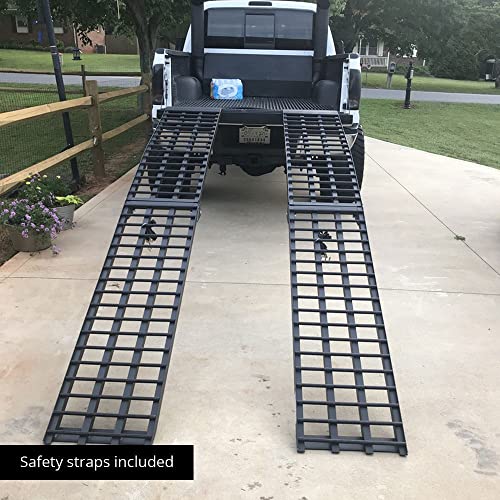 Titan Ramps 10 FT HD 4 Beam Arched UTV Loading Ramps, Pair Black