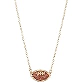 GREICHFAN Football Necklace for Women Sports Game Day Necklace Sports Fan Necklaces Accessories