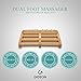 Gideon Wooden Dual Foot Massager and Roller – Pain Relief for Plantar Fasciitis, Heal Spur, Heal Pain and Most Other Foot Pain and Aches - Massage, Relax, Sooth and Relieve Foot Pain and Aches