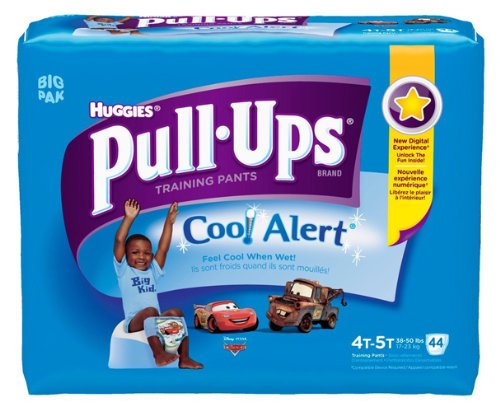 Huggies Pull-Ups Training Pants with Cool Alert, Boys, 4T-5T, 44 Count