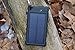 Solar Phone Charger for Cell Phone, External Power Battery Bank, Dual USB Portable Backup, Best Solar Panel for iPhone, Android, Tablet, GPS, Light Weight, Waterproof, Outdoor, LED Flashlight (Black)