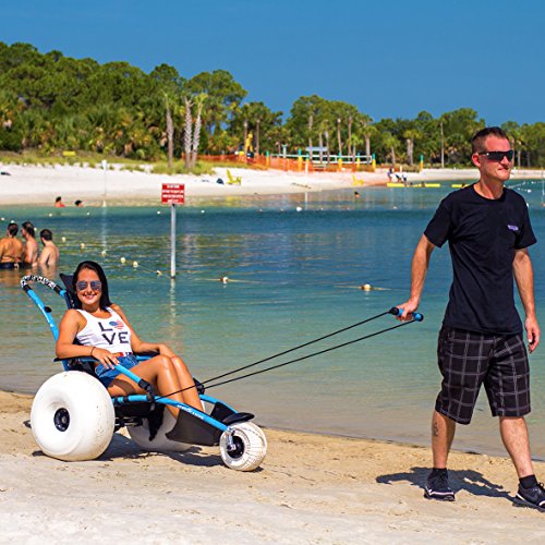Hippocampe-BEACH-WHEELCHAIR-Large-Size-Challenger-Beach-Cart-Balloon-Tires