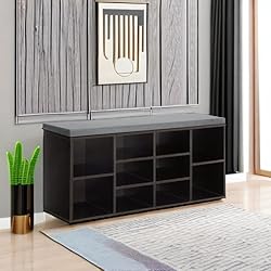 PayLessHere Shoe Bench - 10 Compartment Shoe