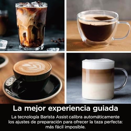 Luxe Essential Cafetera 2 en 1 para Espresso y Café de Filtro, Plata