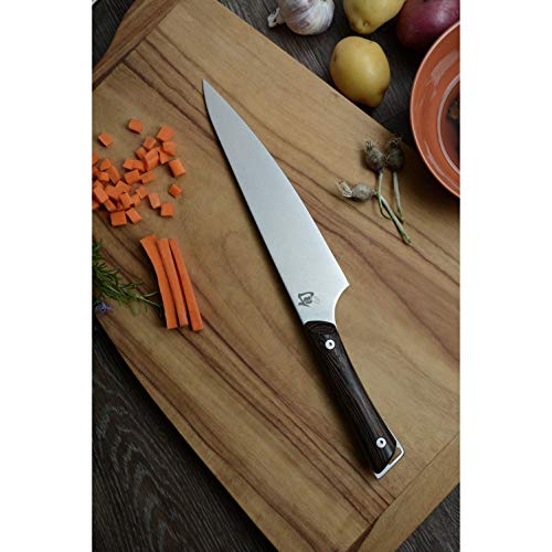 Shun Cutlery Kanso Chef's Knife 8”, GyutoStyle Kitchen Knife, Ideal