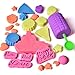 Sand with Molds and Tools Kit Educational Toy DIY kids Back to School Gift 24pcs | Multiple Color (6) Molding Sand Included