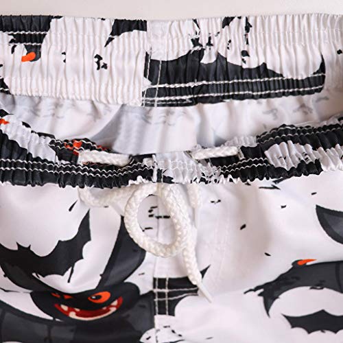 Simayixx Shorts for Men Plus Size, Teens Splashing Ink Swim Trunk Swimming Beach Swimwear Suit Quick Dry Bathing Pockets Tops