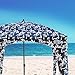 Qipi Beach Cabana - Easy to Set Up Canopy, Waterproof, Portable 6' x 6' Beach Shelter, Included Side Wall, Shade with UPF 50+ UV Protection, Ultimate Sun Umbrella - for Kids, Family - Palm Night