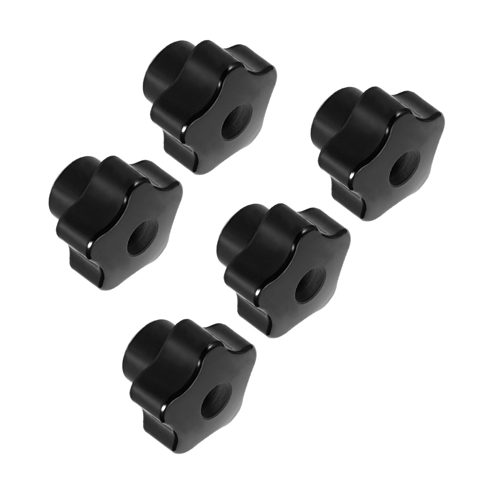 CoCud Star Knob, 40mm Diameter M8, Plastic Head Female Clamping Handle Screw-On Thread Knob Grip - (Applications: for Mechanical Equipment), 5-Pieces