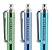The Friendly Swede Micro-Knit Stylus Pen for Touchscreen — 6-Pack Hybrid Fiber Tip Universal Capacitive Stylus Pen for iPad; Lanyards & Cleaning Cloth - Silver/Aqua Blue/Green/Dark Blue/Yellow/Black