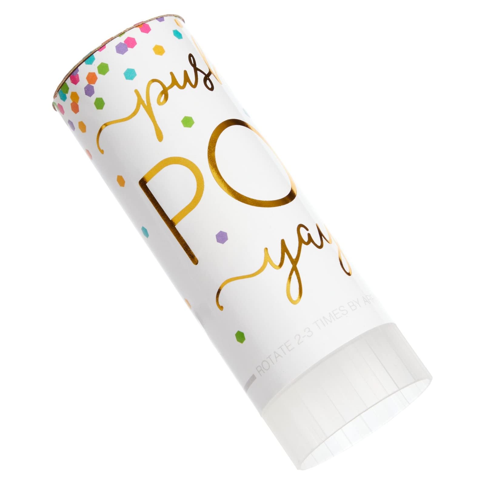 Sparkle and Bash Confetti Poppers 20 Pack Rainbow Shakers - Multicolor Mini Poppers 1.5in x 4.3in - Push Pop Design Bulk Mini Confetti Cannons