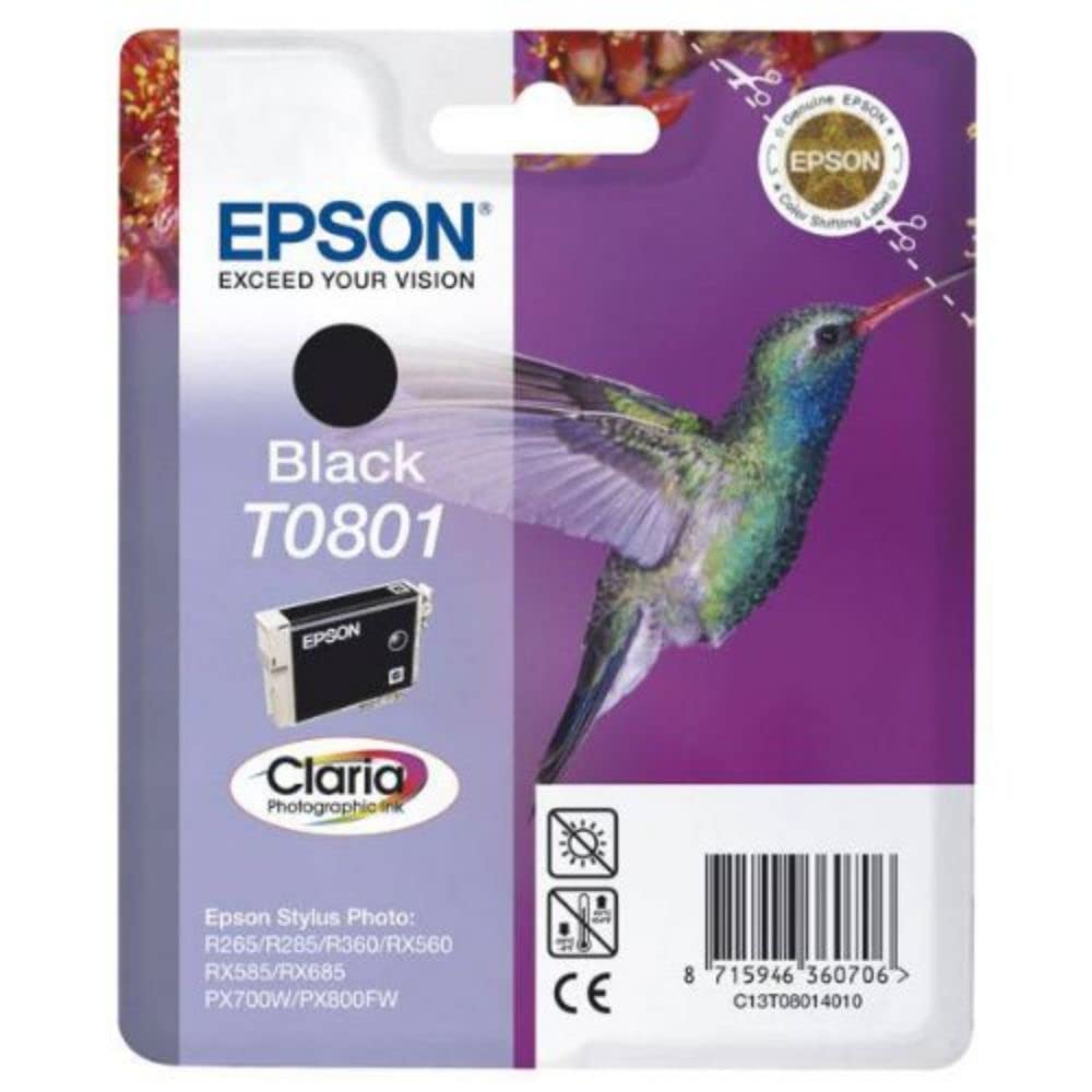 Epson Ink Cartridge for Stylus Photo Series, Black, Genuine