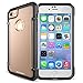 iPhone 7 Case, Moonmini Hybrid Armor Transparent Clear Hard PC Back Panel + TPU Bumper Shock Absorbing Protective Case Cover for iPhone 7 Black