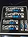 Gopro Cool Stickers Gopro Accessories for Go Pro Heoro 3 Icon Sticker 5 Pcs/lot Black