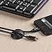 Cable Clips, Cord Management System [8 pcs], JOTO Desktop Cable Organizer, Desk Wall Cable Wire Clip, Computer, Electrical, Charging or Mouse Cord Holder (Dual Slots, Black)