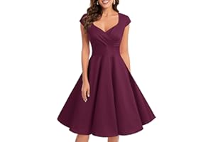 Bbonlinedress Women Short 1950s Retro Vintage Cocktail Party Swing Dresses