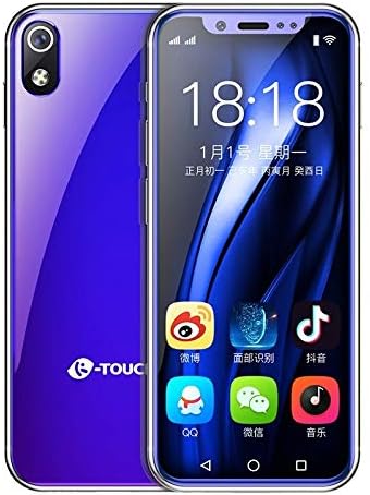 YUANSHIHUI China Brand Phone K-Touch I9, 3GB+64GB, Face ID Identification, 3.5 inch MTK6739 Quad Core 2.4Ghz, Network: 4G, Dual SIM, Not Support Google Play (Black) (Color : Blue)
