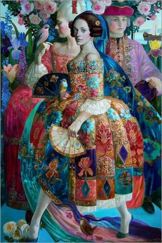 Poster 40 x 60 cm: Promenade 1 by Olga Suvorova art print, new art poster