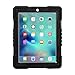 Afranker Plastic Kid Proof Extreme Duty Dual Protective Case Cover with Kickstand for Ipad 2, Ipad 3 - Black