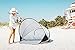 Instapalm Portable Automatic Pop Up Cabana Beach Tent Shade and Sun Shelter Carry Bag Included