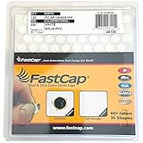 FastCap Adhesive Cover Caps PVC White