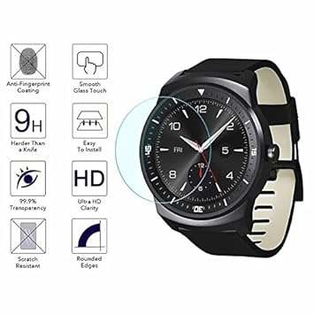 YANSHG® Para LG G Watch R Reloj El Protector de Cristal Templado ...