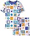 New Jammies Little Boys' Organic Cotton Pajama Short Set, Sports Color Block, 4T