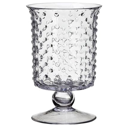 Amazon Com Silksareforever 8 Hx5 W Footed Hurricane Glass Vase