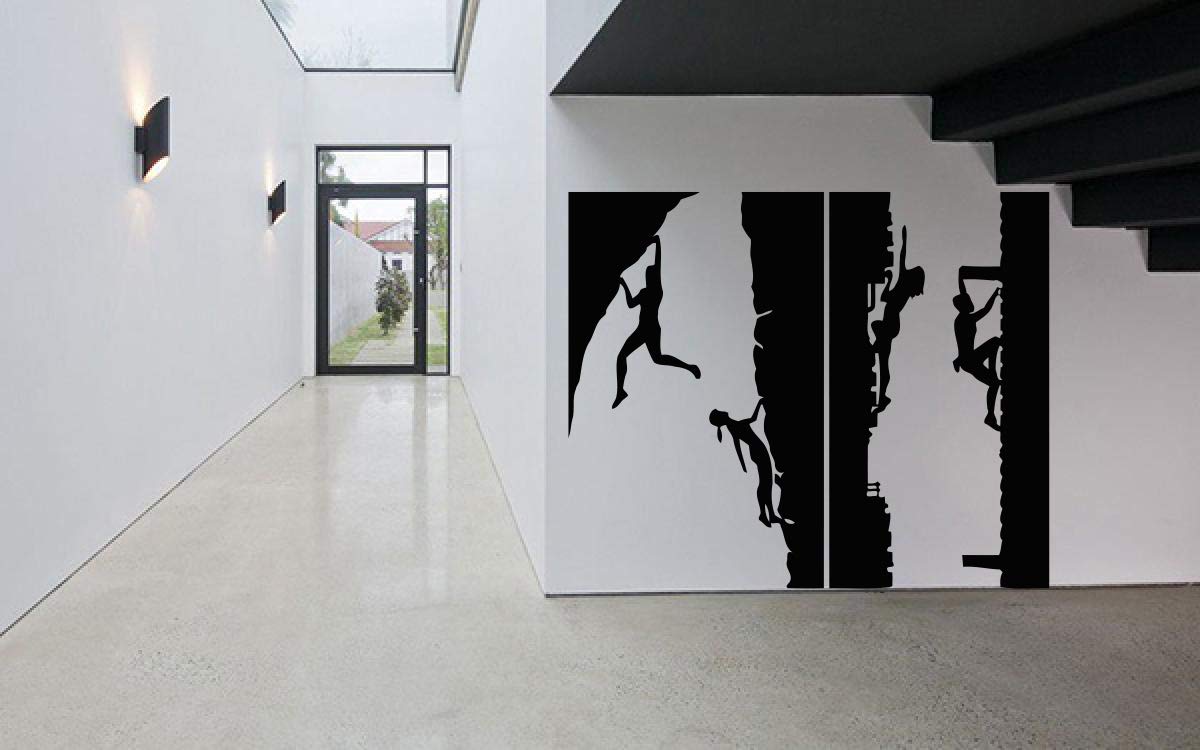 Download Amazon.com: Vinyl Sticker Rock Climbing Alpinism Mountaineering Sport Mountain Silhouette ...