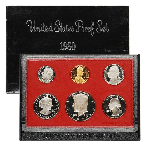 Coin Set 1980 S Us Mint Proof Set Ogp Financializer Store