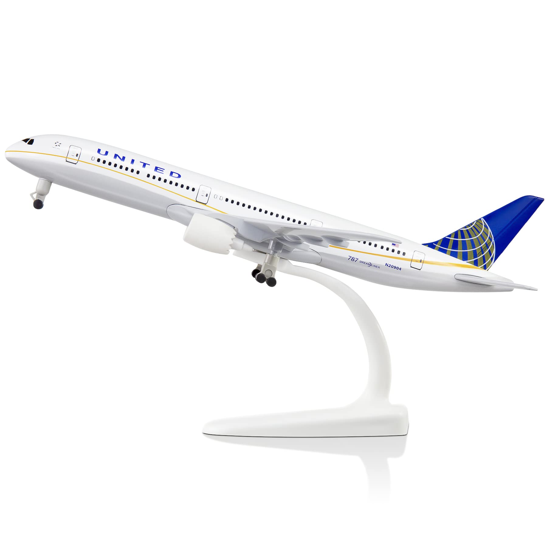 Lose Fun Park 1/300 Diecast Airplanes Model American United Airlines Boeing 787 Model Plane for Collections & Gifts