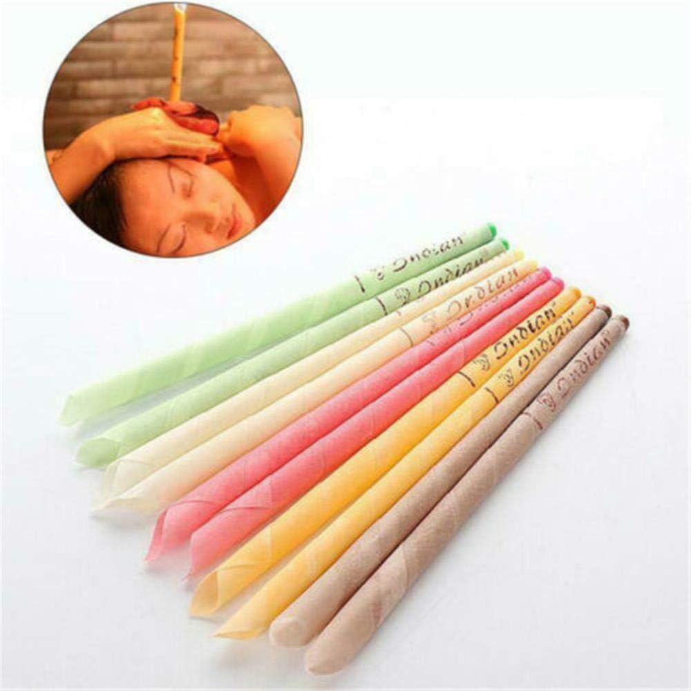LinZX Ear Wax Removal Candle Cleaning Candles Healthy Care Hollow Coning Treatment Indiana Therapy Fragrance Wax Candle,10pcs