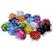 BESTTOYHOME 20 Piece Assorted Color Sparkle Balls My Cat's All Time Favorite Toy Tinsel Pom Poms Glitter