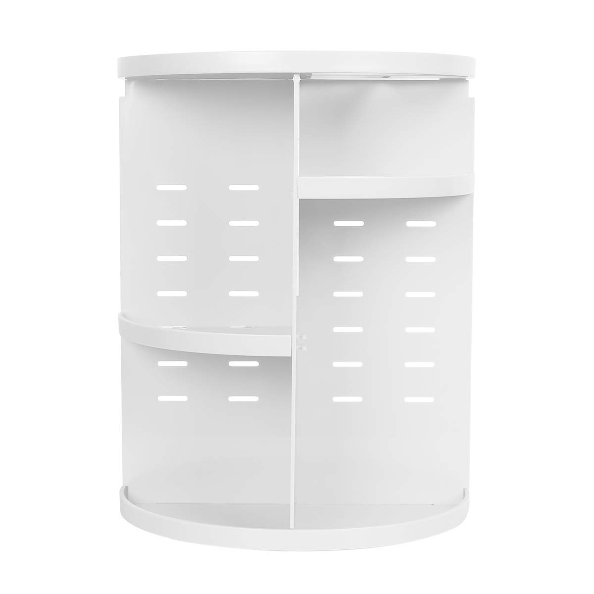 sanipoe 360 Makeup Organizer, DIY Detachable Spinning Cosmetic Makeup Caddy Storage DIsplay Bag Case Large Capacity Makeup Box Acrylic Vanity Organizer Box, Great for Countertop and Bathroom, White: Beauty