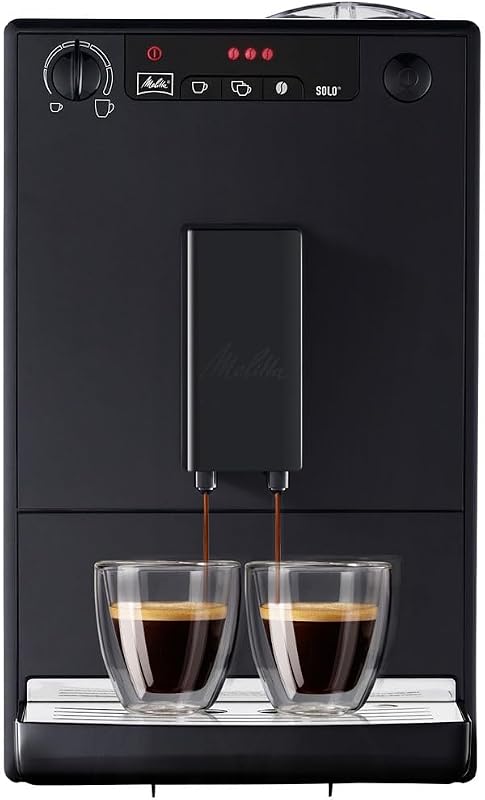 Melitta solo e950, cafeteira, 15 barras, grãos de café para expresso, limpeza automática, personalizável.